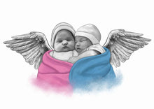 Load image into Gallery viewer, Color Portrait with Angel Wings