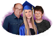Load image into Gallery viewer, Graduation Color Portrait